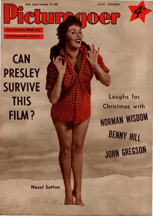 PICTUREGOER magazine side cover Issue 1129  Weekly 22 December 1956