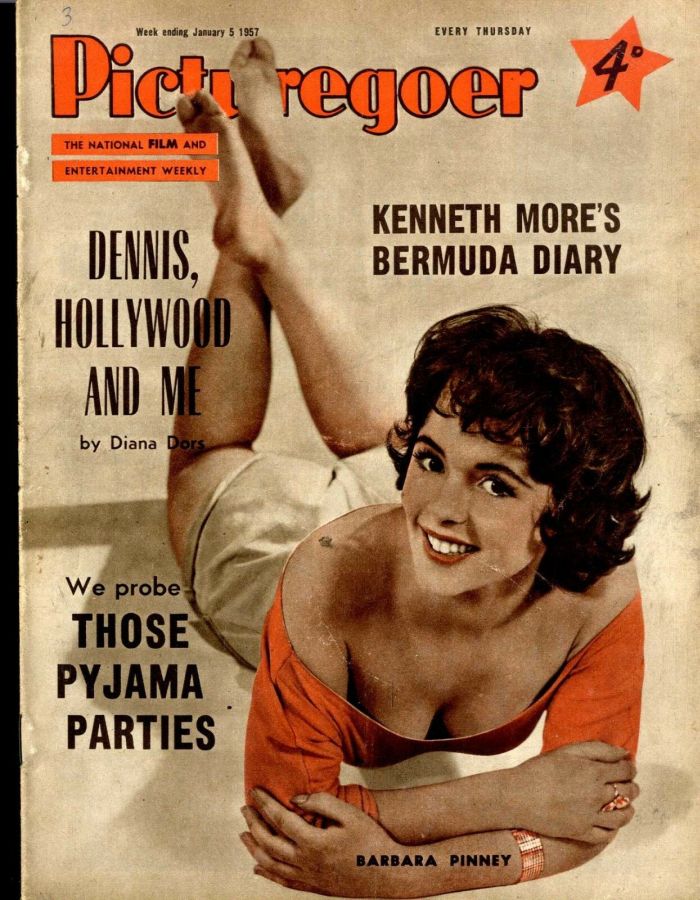PICTUREGOER magazine side cover Issue 1131  Weekly 5 January 1957