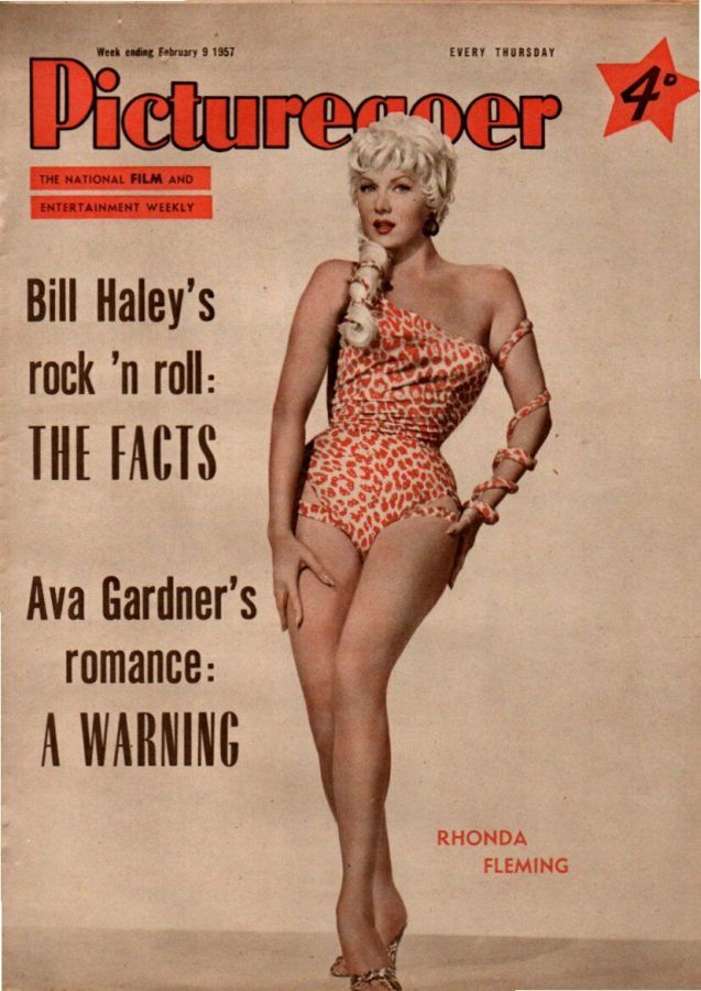 PICTUREGOER magazine side cover Issue 1136  Weekly 9 February 1957