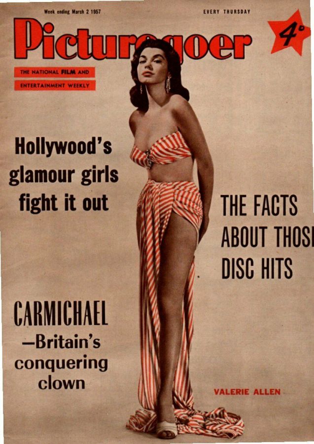 PICTUREGOER magazine side cover Issue 1139  Weekly 2 March 1957