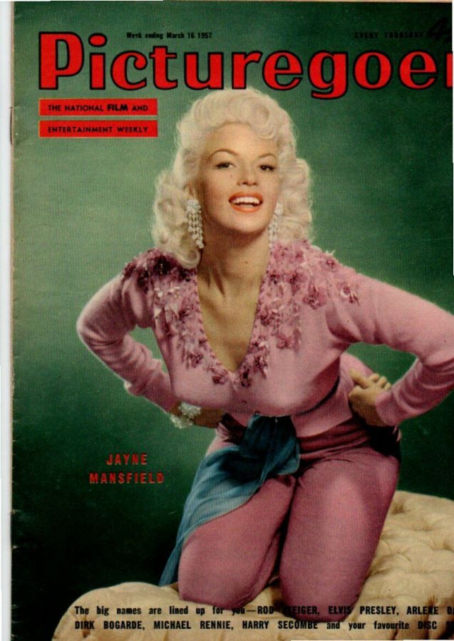 PICTUREGOER magazine side cover Issue 1141  Weekly 16 March 1957