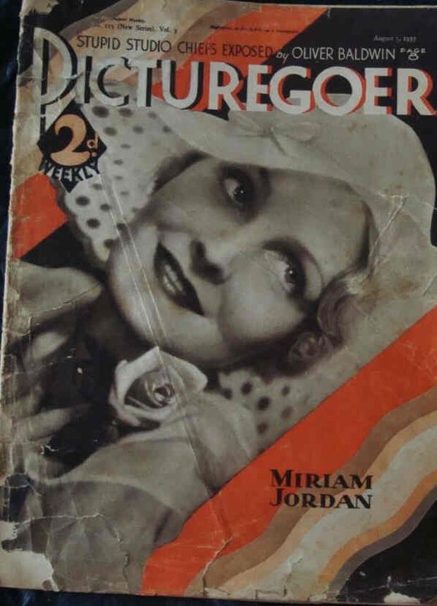 PICTUREGOER magazine side cover Issue 115  Weekly 5 August 1933
