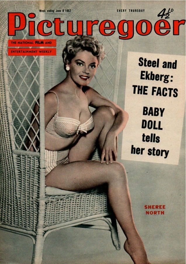 PICTUREGOER magazine side cover Issue 1153  Weekly 8 June 1957