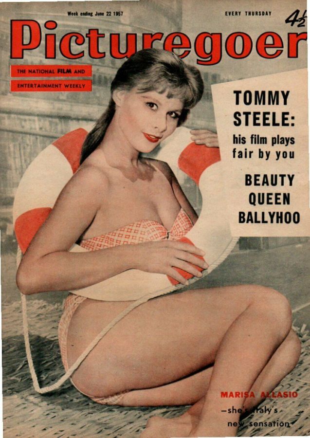 PICTUREGOER magazine side cover Issue 1155  Weekly 22 June 1957