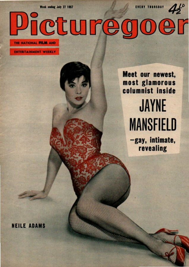 PICTUREGOER magazine side cover Issue 1160  Weekly 27 July 1957