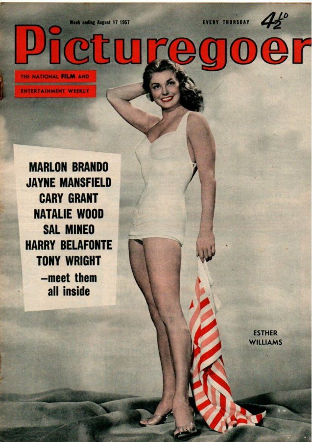 PICTUREGOER magazine side cover Issue 1163  Weekly 17 August 1957