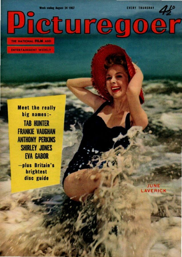 PICTUREGOER magazine side cover Issue 1164  Weekly 24 August 1957