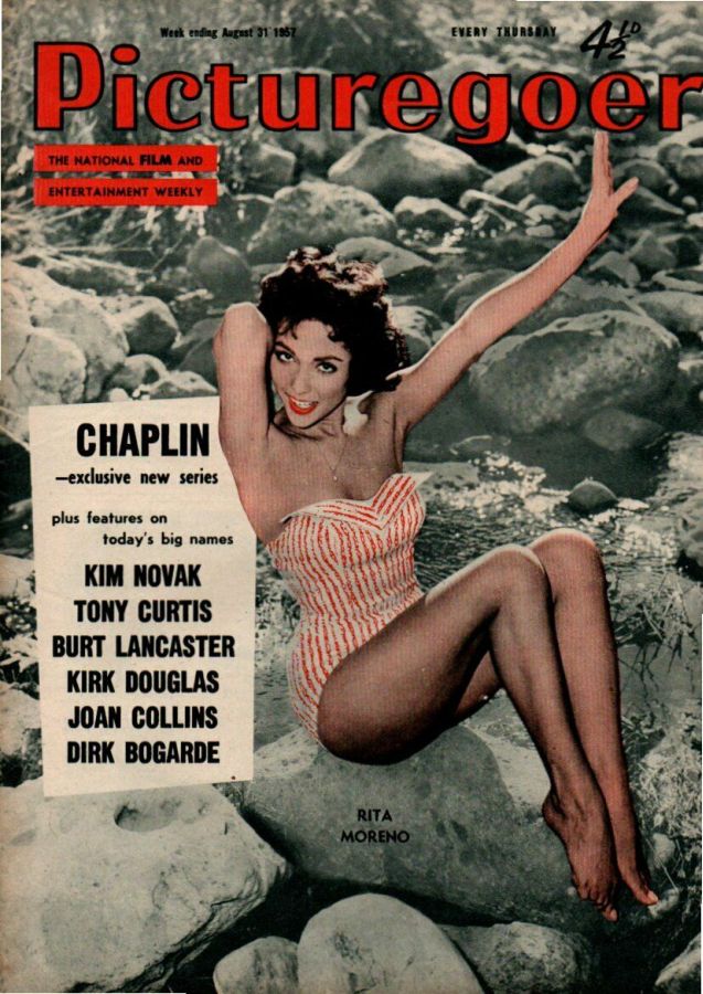 PICTUREGOER magazine side cover Issue 1165  Weekly 31 August 1957