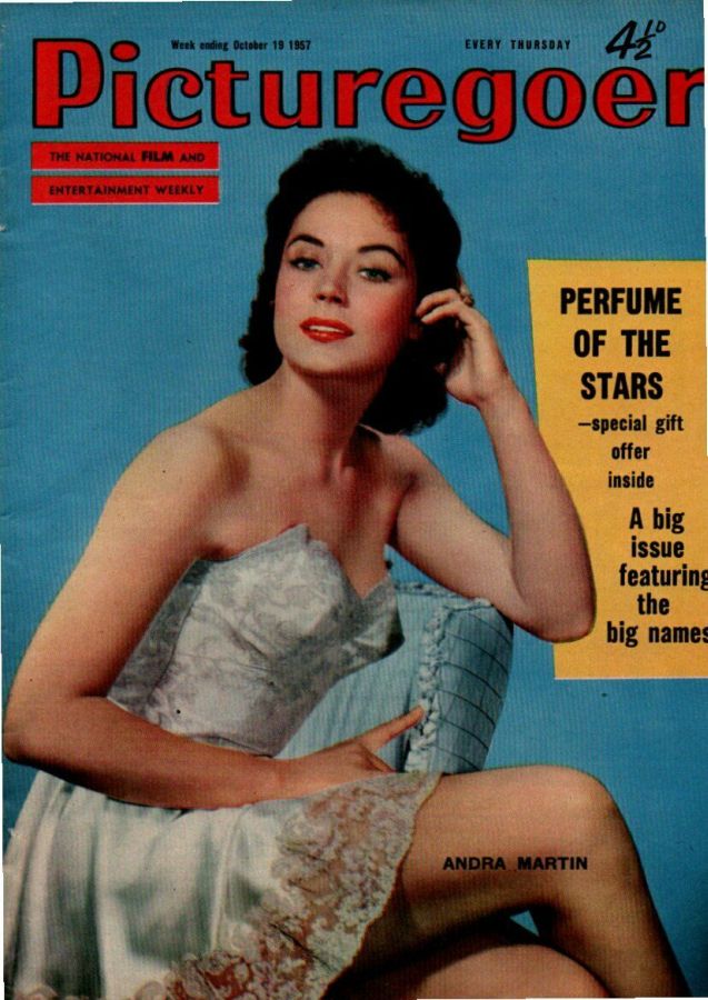PICTUREGOER magazine side cover Issue 1172  Weekly 19 October 1957
