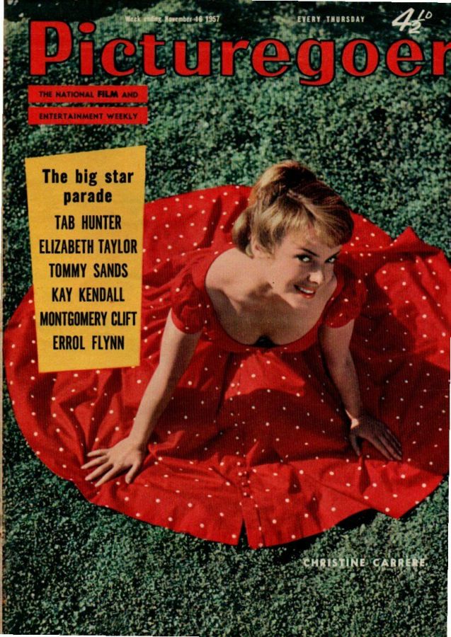 PICTUREGOER magazine side cover Issue 1176  Weekly 16 November 1957