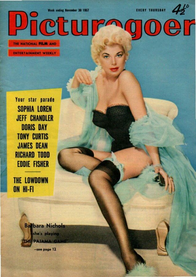 PICTUREGOER magazine side cover Issue 1178  Weekly 30 November 1957