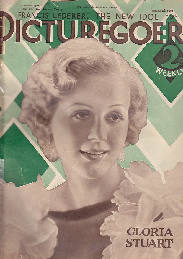 PICTUREGOER magazine side cover Issue 118  Weekly 26 August 1933