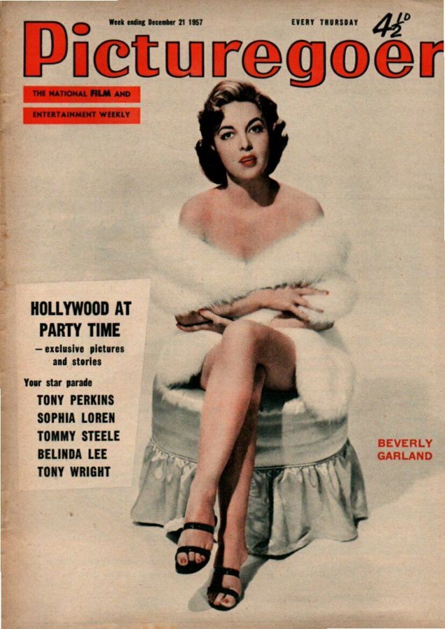 PICTUREGOER magazine side cover Issue 1181  Weekly 21 December 1957