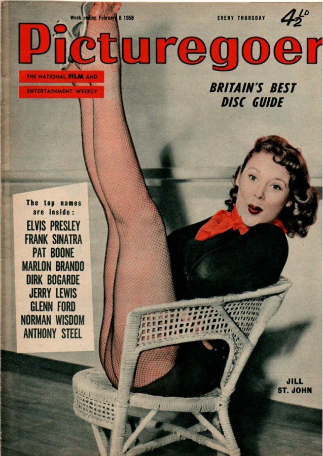 PICTUREGOER magazine side cover Issue 1188  Weekly 8 February 1958
