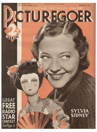 PICTUREGOER magazine side cover Issue 120  Weekly 9 September 1933