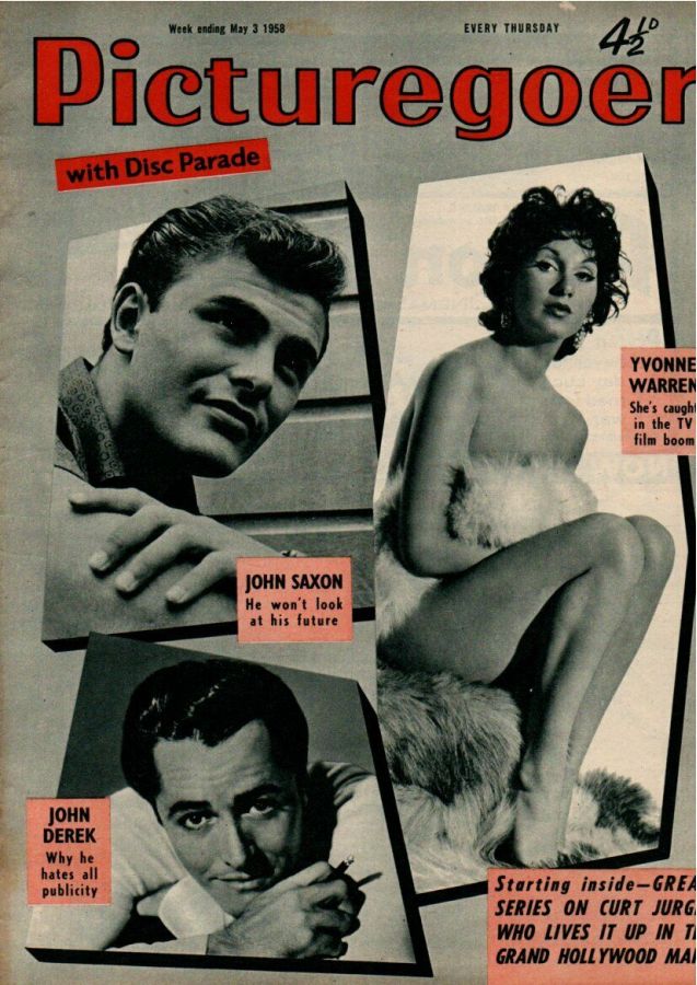 PICTUREGOER magazine side cover Issue 1200  Weekly 3 May 1958