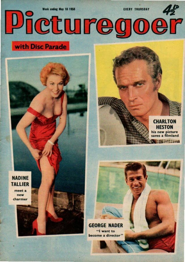 PICTUREGOER magazine side cover Issue 1201  Weekly 10 May 1958