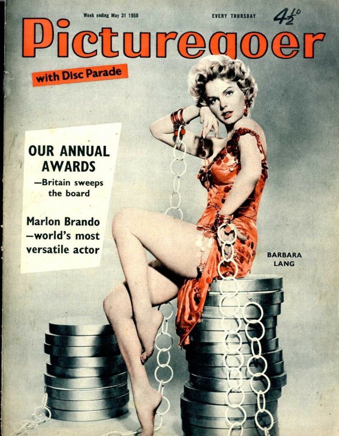 PICTUREGOER magazine side cover Issue 1204  Weekly 31 May 1958