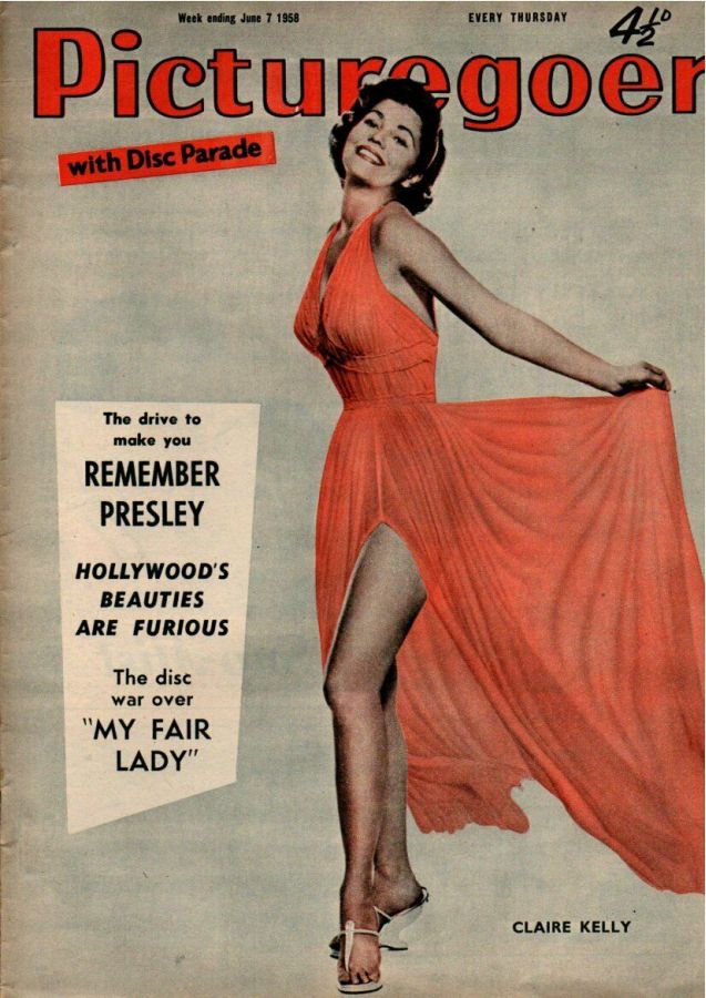 PICTUREGOER magazine side cover Issue 1205  Weekly 7 June 1958