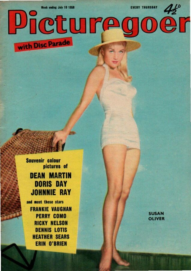 PICTUREGOER magazine side cover Issue 1211  Weekly 19 July 1958