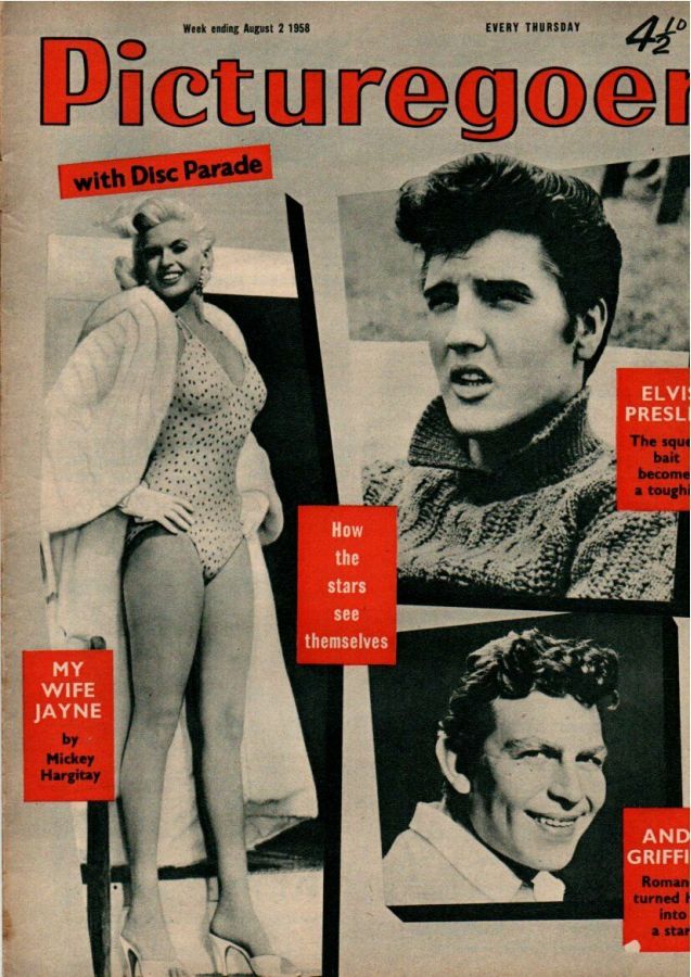 PICTUREGOER magazine side cover Issue 1213  Weekly 2 August 1958