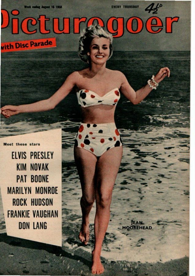 PICTUREGOER magazine side cover Issue 1215  Weekly 16 August 1958