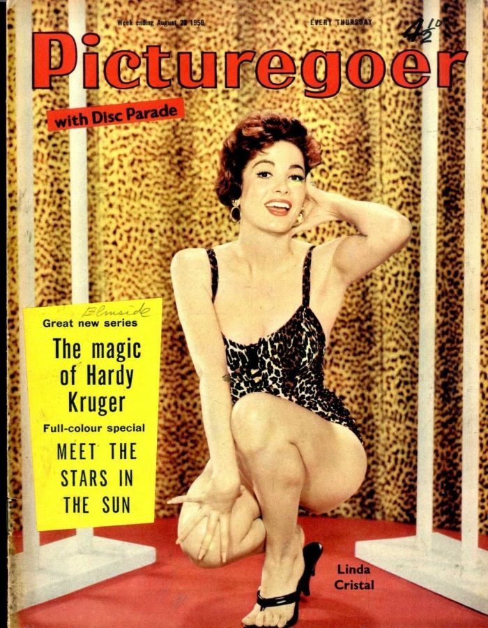 PICTUREGOER magazine side cover Issue 1216  Weekly 23 August 1958
