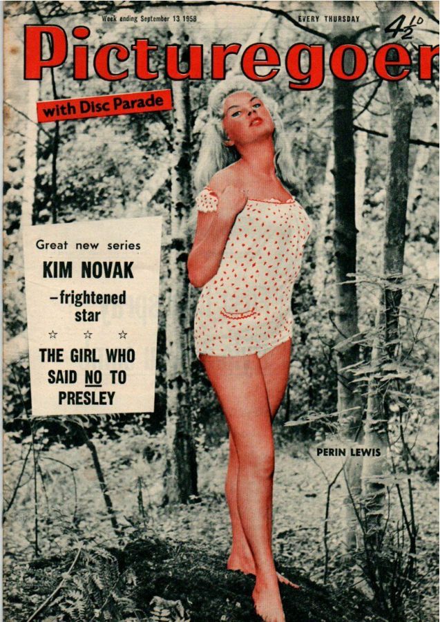 PICTUREGOER magazine side cover Issue 1219  Weekly 13 September 1958