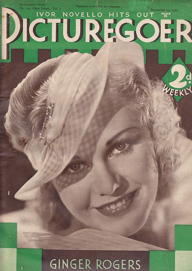 PICTUREGOER magazine side cover Issue 122  Weekly 23 September 1933