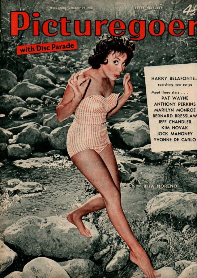 PICTUREGOER magazine side cover Issue 1221  Weekly 27 September 1958