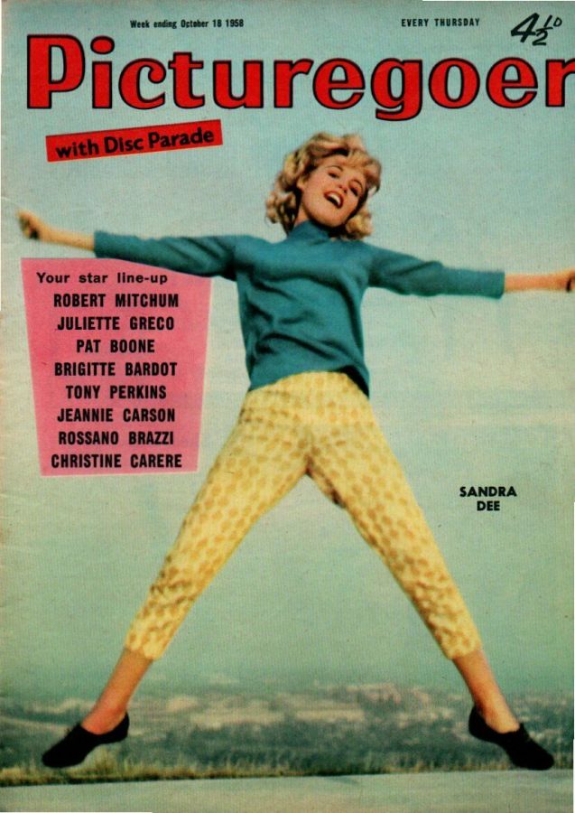PICTUREGOER magazine side cover Issue 1224  Weekly 18 October 1958