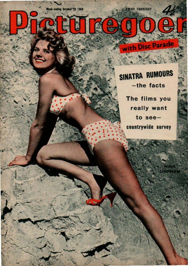 PICTUREGOER magazine side cover Issue 1225  Weekly 25 October 1958