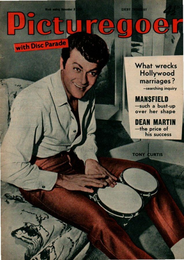 PICTUREGOER magazine side cover Issue 1227  Weekly 8 November 1958