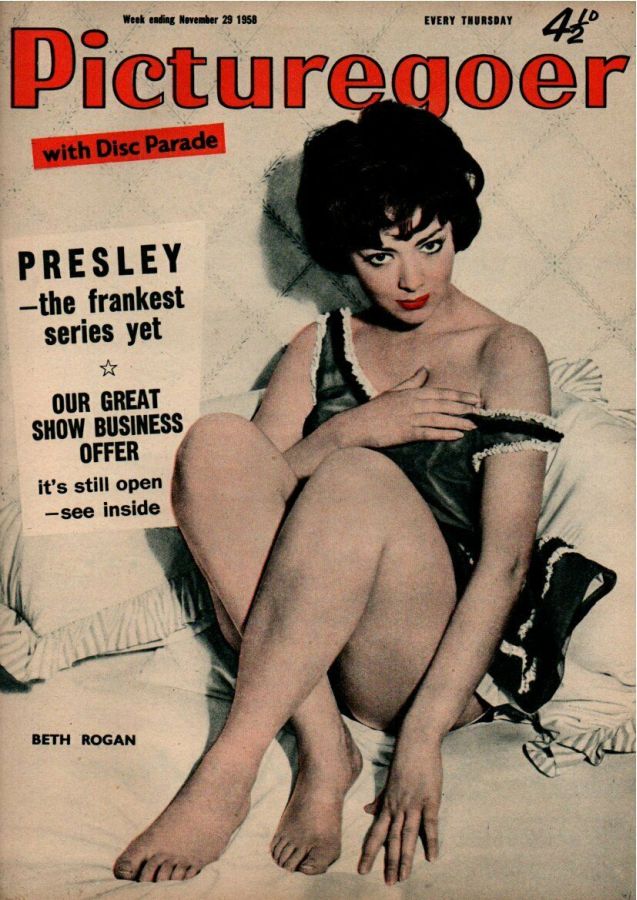 PICTUREGOER magazine side cover Issue 1230  Weekly 29 November 1958