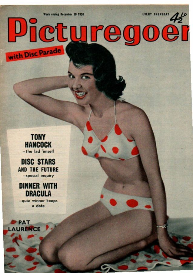 PICTUREGOER magazine side cover Issue 1233  Weekly 20 December 1958