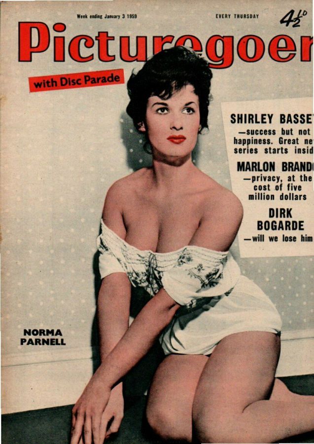 PICTUREGOER magazine side cover Issue 1235  Weekly 3 January 1959