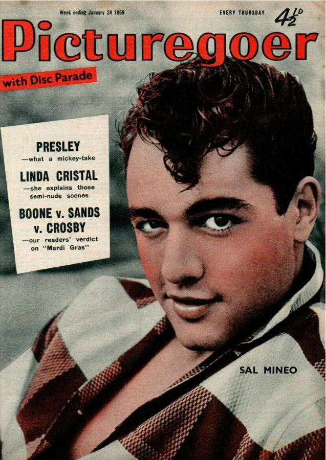 PICTUREGOER magazine side cover Issue 1238  Weekly 24 January 1959