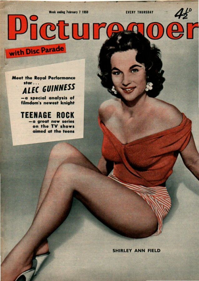 PICTUREGOER magazine side cover Issue 1240  Weekly 7 February 1959