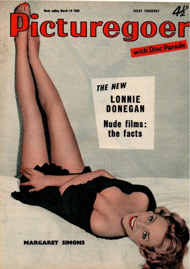 PICTUREGOER magazine side cover Issue 1245  Weekly 14 March 1959