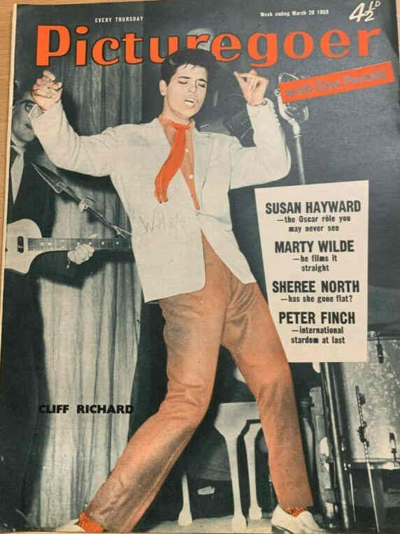 PICTUREGOER magazine side cover Issue 1247  Weekly 28 March 1959