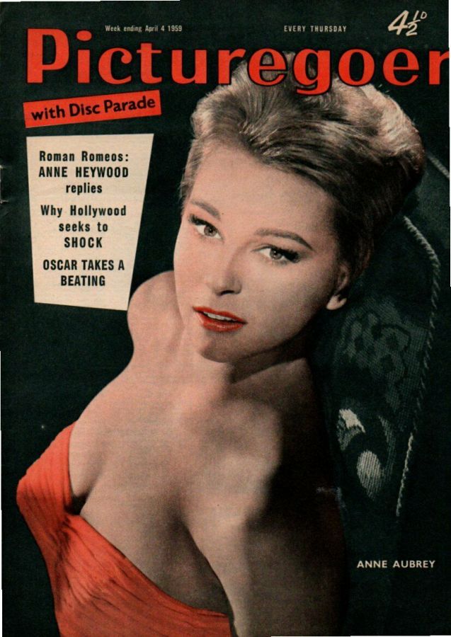 PICTUREGOER magazine side cover Issue 1248  Weekly 4 April 1959