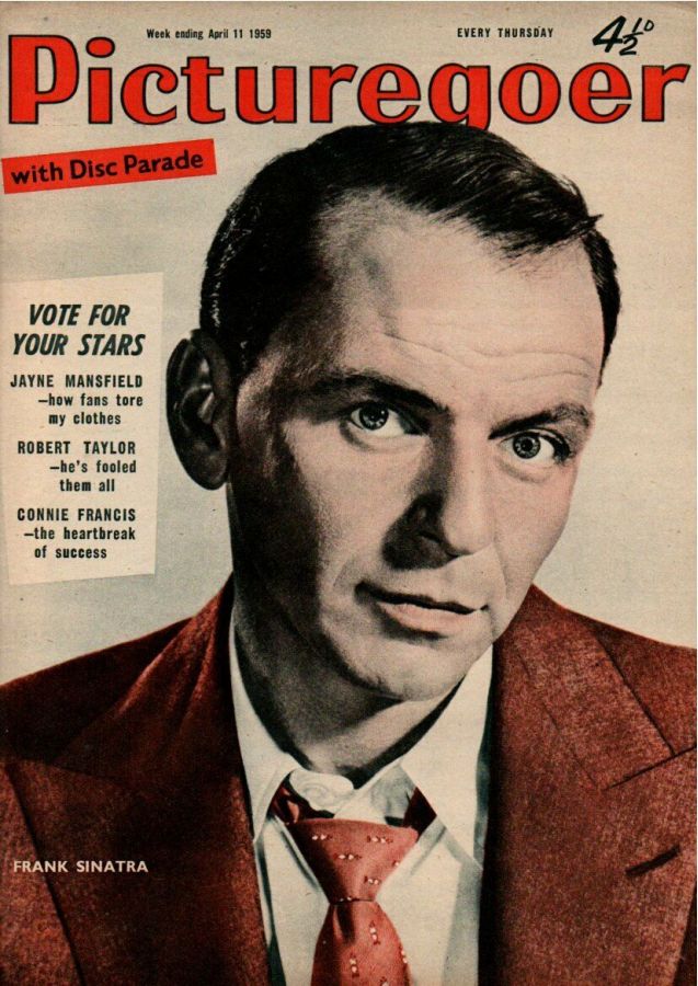 PICTUREGOER magazine side cover Issue 1249  Weekly 11 April 1959