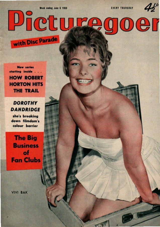 PICTUREGOER magazine side cover Issue 1257  Weekly 6 June 1959