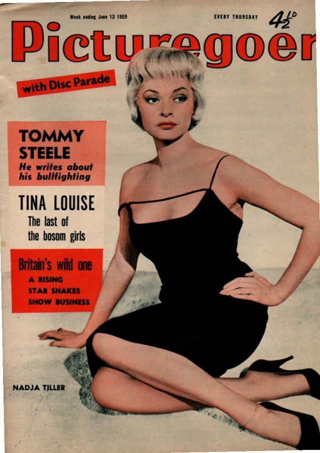 PICTUREGOER magazine side cover Issue 1258  Weekly 13 June 1959