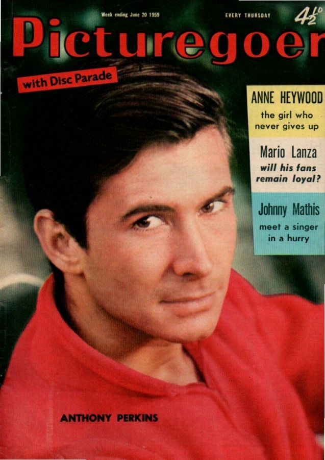 PICTUREGOER magazine side cover Issue 1259  Weekly 20 June 1959
