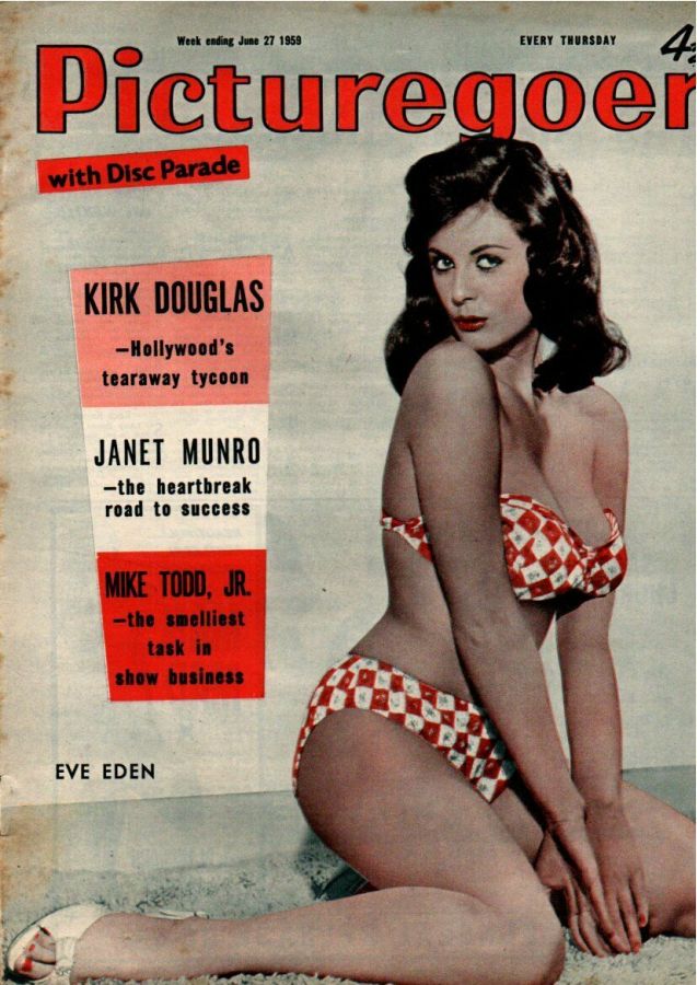 PICTUREGOER magazine side cover Issue 1260  Weekly 27 June 1959