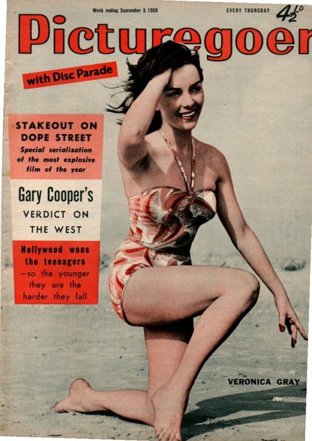 PICTUREGOER magazine side cover Issue 1263  Weekly 5 September 1959