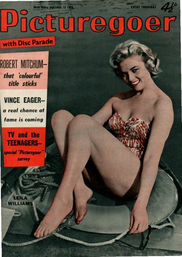 PICTUREGOER magazine side cover Issue 1264  Weekly 12 September 1959