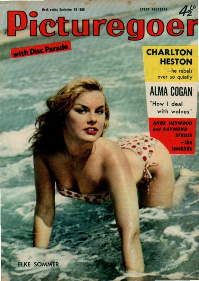 PICTUREGOER magazine side cover Issue 1265  Weekly 19 September 1959