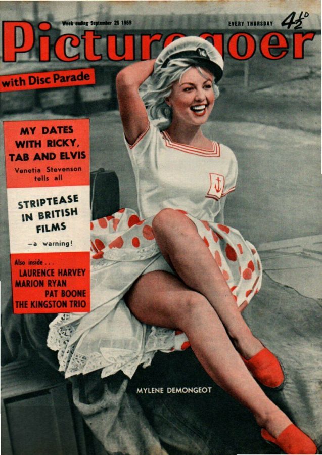 PICTUREGOER magazine side cover Issue 1266  Weekly 26 September 1959